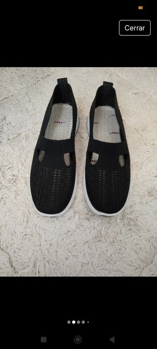Zapatilla playera ligera negra