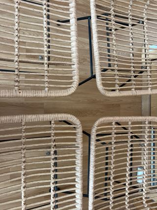 4 sedie beige in rattan Maison du Monde