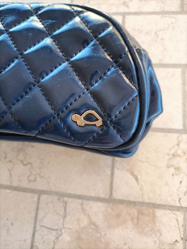 Beauty case Carpisa blu trapuntato