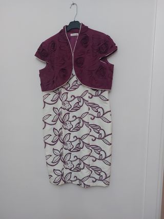 Vestido fiesta 2 piezas Talla 46