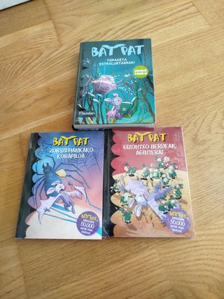 3 libros BAT PAT en euskera 