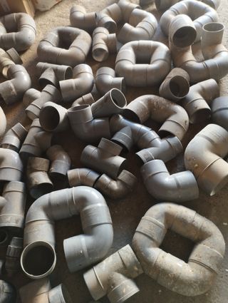 Lote fontanería PVC y accesorios