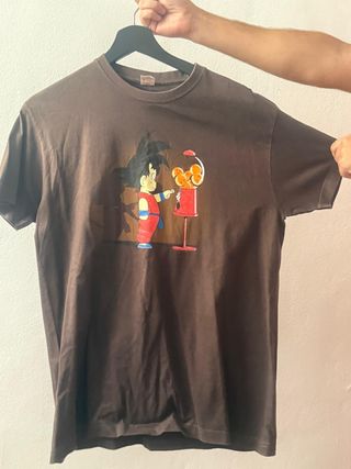 Camiseta Goku Marrón Dibujo Divertido