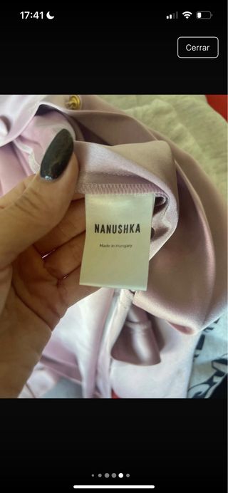 Vestido Nanushka Rosa/lila nuevo. me costó 130