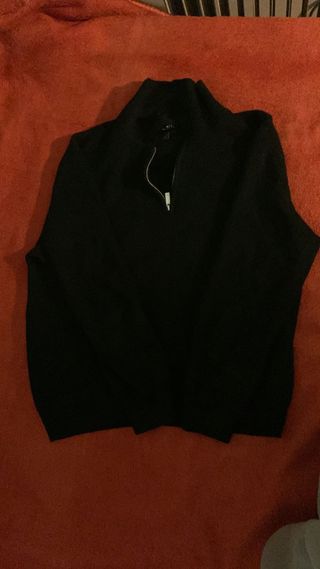 Sudadera Armani Negra Cremallera Nueva