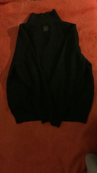 Sudadera Armani Negra Cremallera Nueva