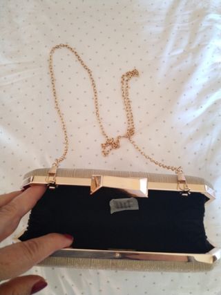 Bolso de fiesta dorado