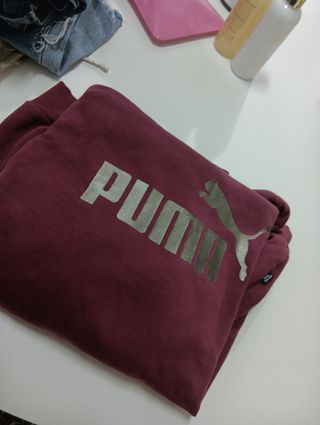 Sudadera Puma Roja con Logo