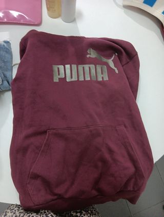 Sudadera Puma Roja con Logo