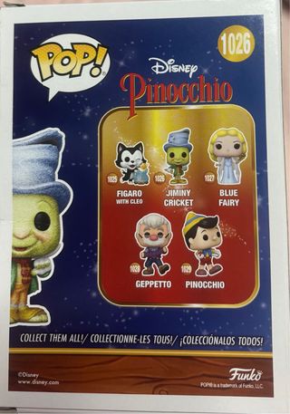 Funko Pop! Disney Pinocchio Jiminy Cricket 1026 Ed