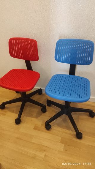 Sillas infantiles con ruedas Ikea (2 unidades)