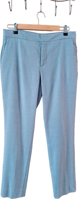 Pantalón recto Zara azul