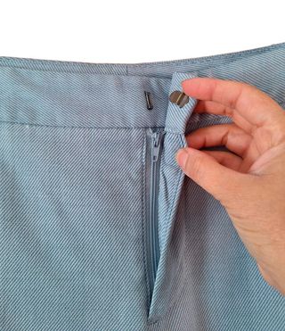 Pantalón recto Zara azul