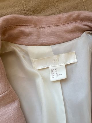 Blazer rosa mujer talla 40
