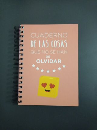 Cuaderno de cosas para no olvidar