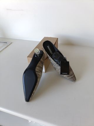 Zapatos Mango Talla 37 Serpiente