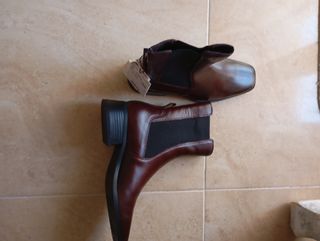 Botines marrones de piel