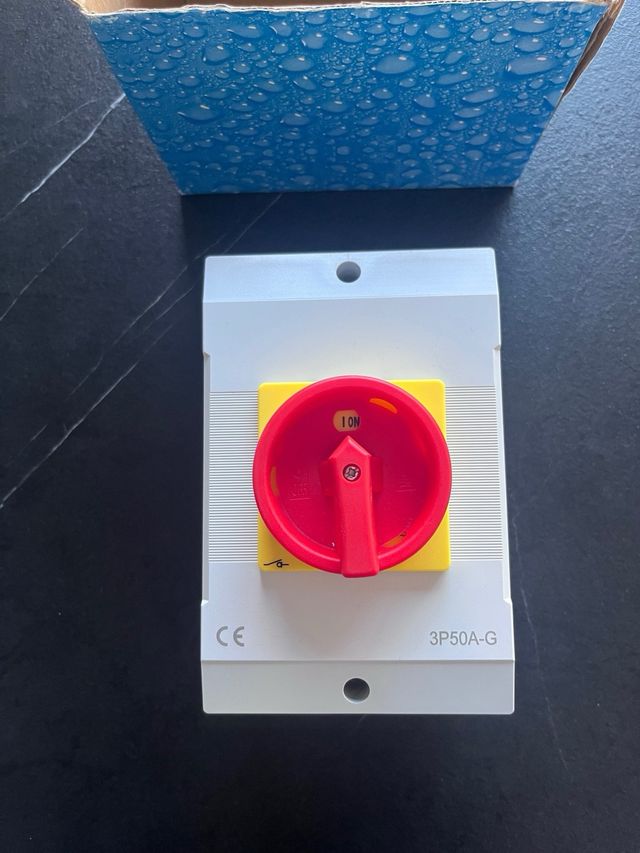 Interruptor 3 polos 50A 440V IP65