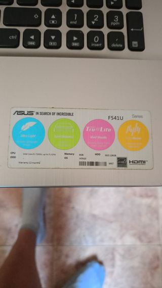 Portátil ASUS i5 - 7thgen
