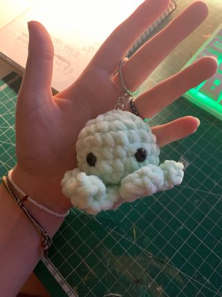 Llavero Pulpo Crochet Hecho a Mano
