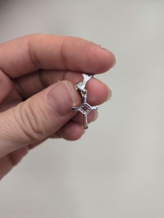 Colgante Cruz Plata Circonitas