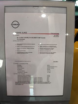 Nissan Juke NUEVO, SIN ESTRENAR.