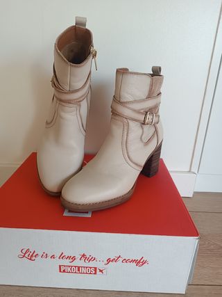 Botines Pikolinos Marfil Talla 37
