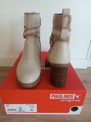 Botines Pikolinos Marfil Talla 37