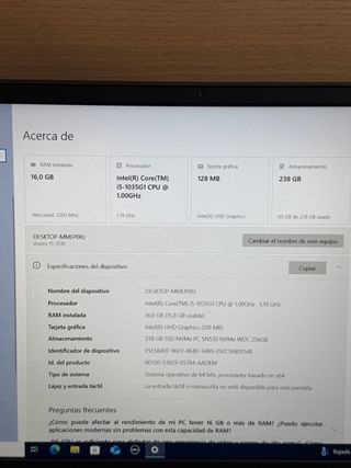 Dell Vostro 15 3510 i5-10th / 16Gb / 256Gb