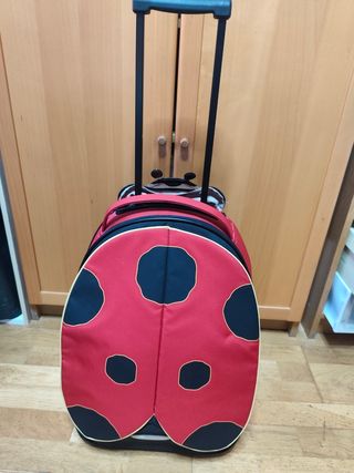 Maleta y mochila infantil mariquita Sammies