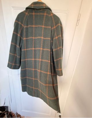 Cappotto sartoriale lana verde arancio