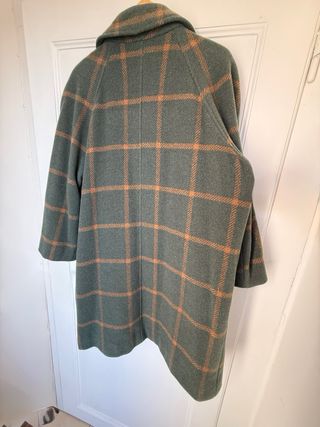 Cappotto sartoriale lana verde arancio