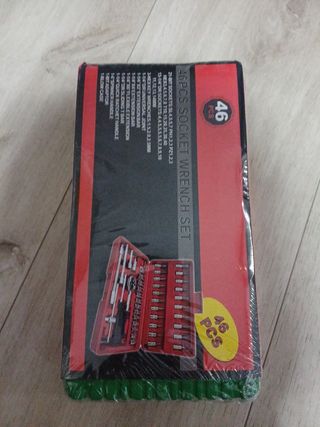 Juego de llaves de vaso, destornillador, trinquete