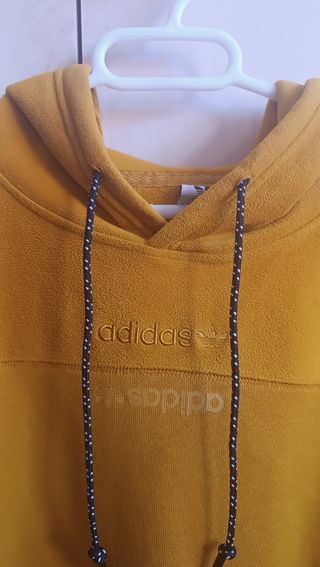 Sudadera Adidas capucha mostaza