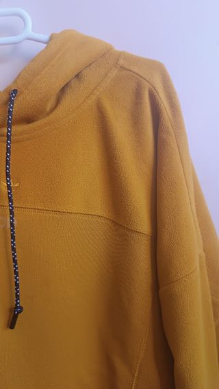 Sudadera Adidas capucha mostaza