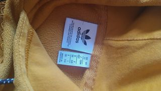Sudadera Adidas capucha mostaza