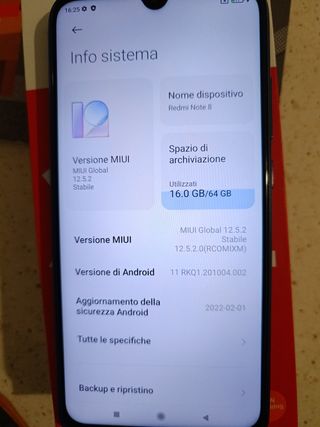 Xiaomi Redmi Note 8 Blu
