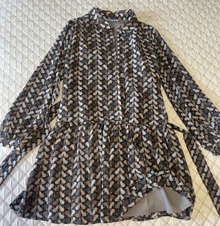 Vestido camisero Mayoral estampado gatos T10