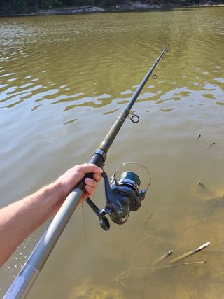 Equipo Pesca Siluro, Pesca Río, Caña, Carrete