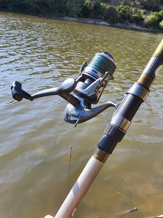 Equipo Pesca Siluro, Pesca Río, Caña, Carrete