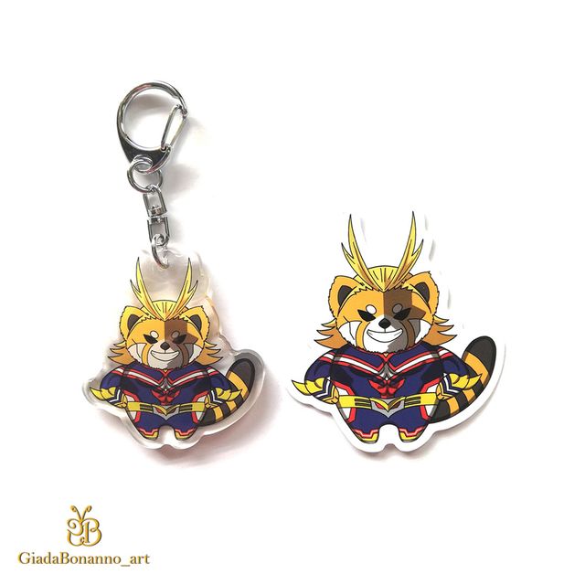 Portachiavi e/o Adesivo Allmight My Hero Academia