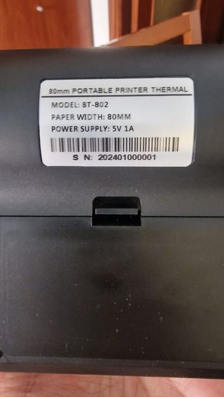 Impresora Térmica Portátil Recibos/Etiquetas