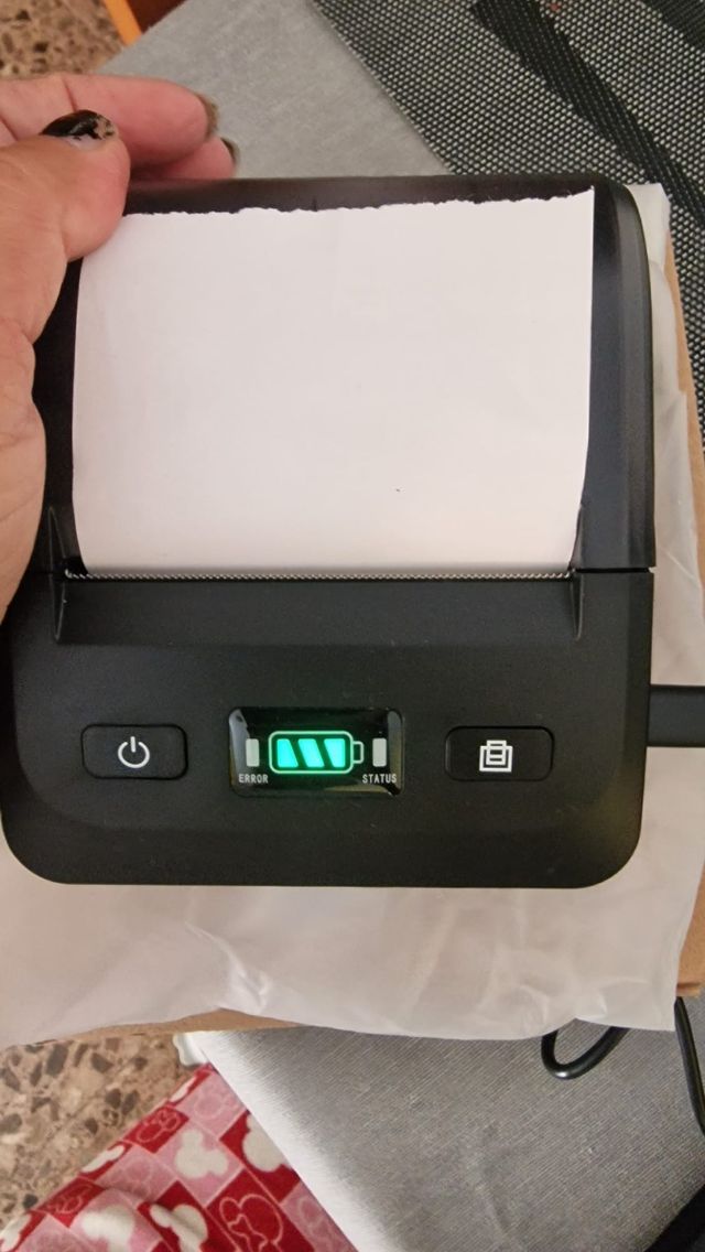 Impresora Térmica Portátil Recibos/Etiquetas