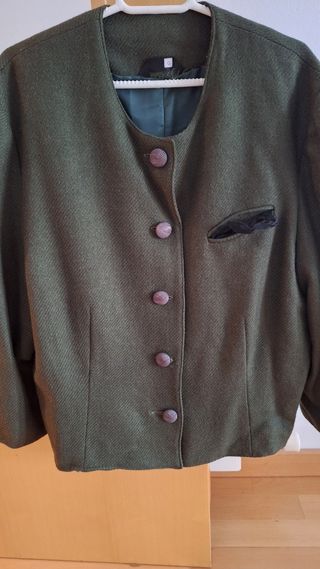 Chaqueta verde botones talla XL