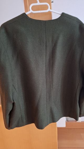 Chaqueta verde botones talla XL