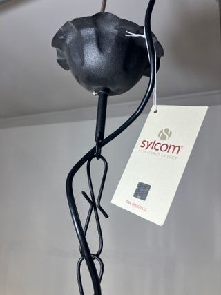 Lampadario "gabbietta" vetro Murano ambra