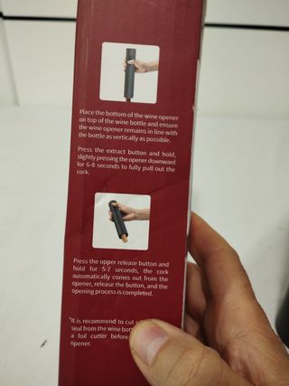 Sacacorchos Eléctrico Vino Nuevo