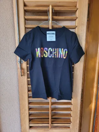 T-shirt Moschino donna nera