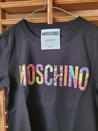 T-shirt Moschino donna nera
