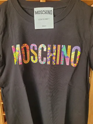 T-shirt Moschino donna nera